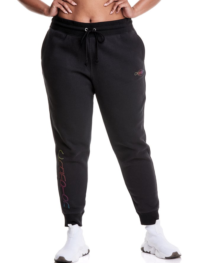 Jogger Champion Mujer - Plus Reverse Weave ( Negras ) 0396824-AV